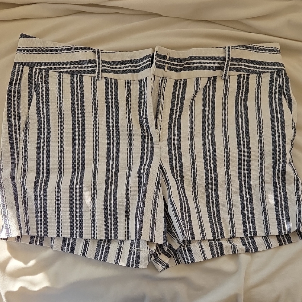 Striped Black and White Women's Shorts